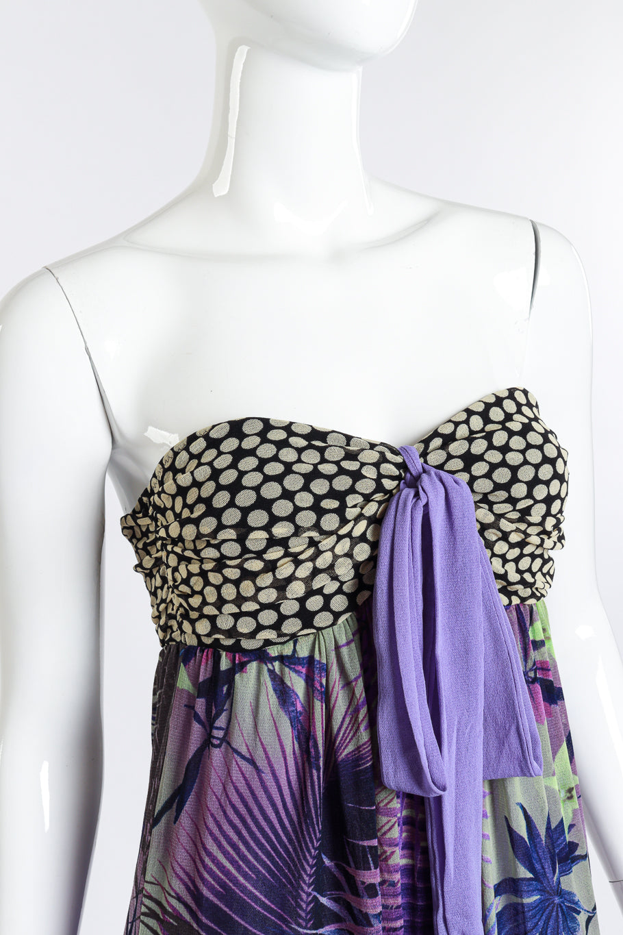Gaultier 2009 P&P Maxi Dress detail on mannequin @RECESS LA