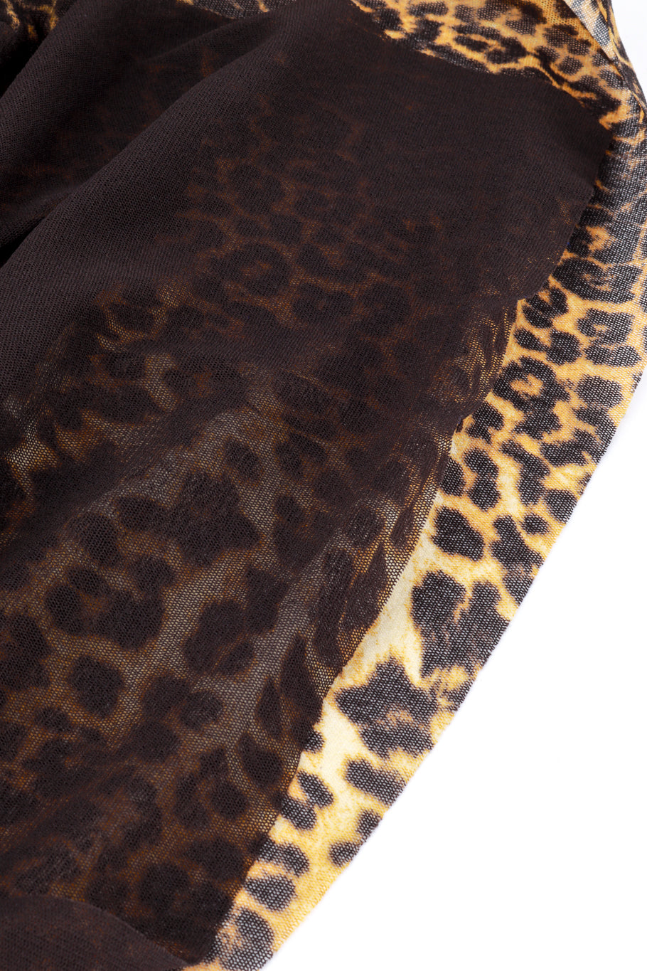 Gaultier Leopard Print Ruffle Dress lining @RECESS LA