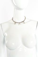 JPG charm necklace by Jean Paul Gaultier on white background on mannequin @recessla