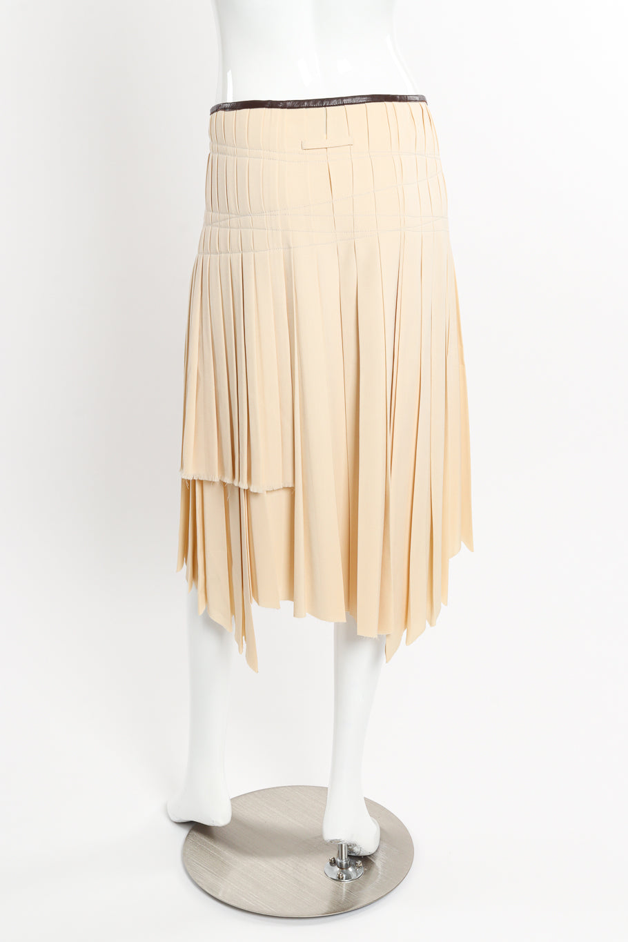 Vintage Jean Paul Gaultier Femme Pleated Kilt Skirt back on mannequin @recessla