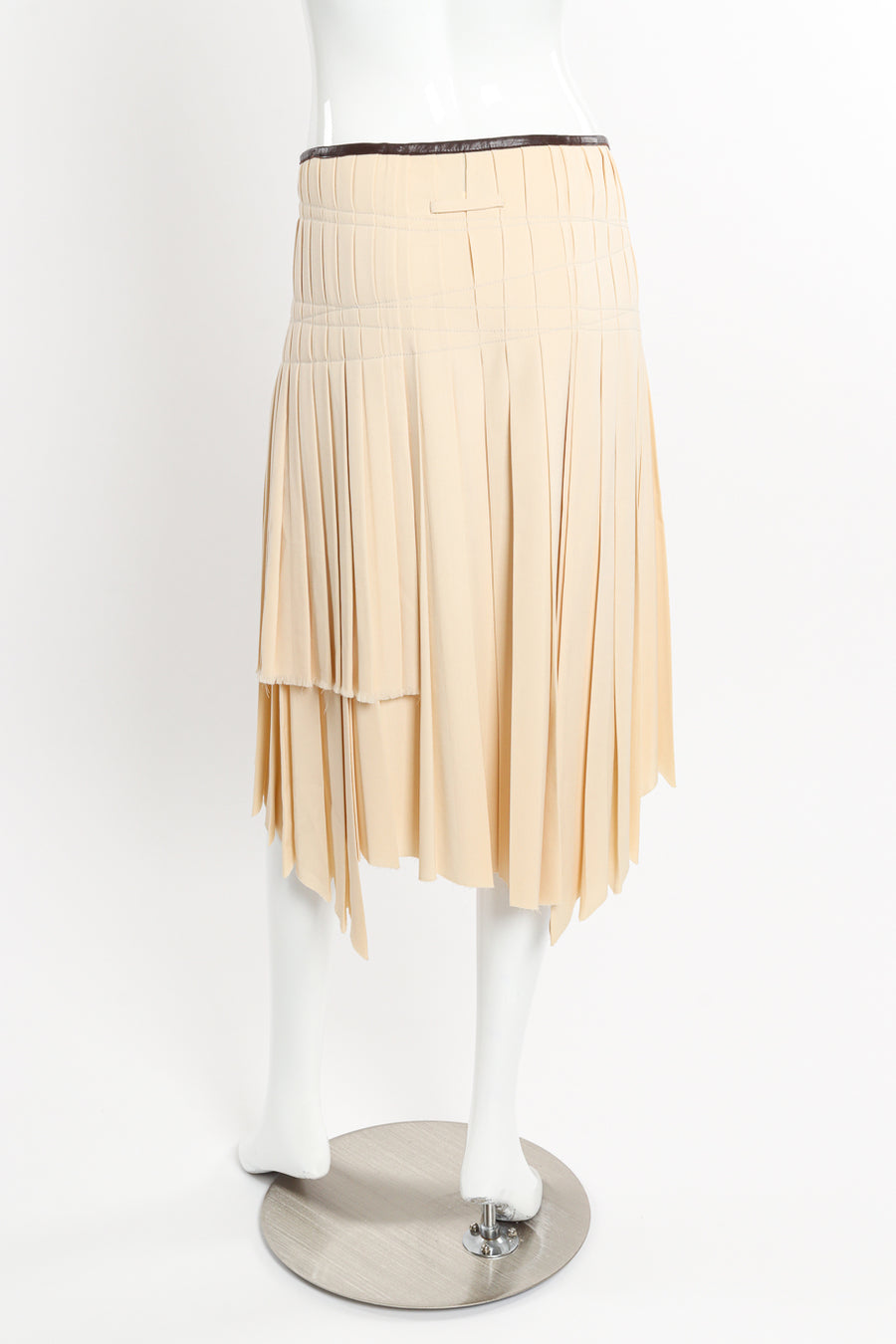 スカート JEAN PAUL GAULTIER Woman Skirt Beige 2534FJU166T587 0351 Vintage Jean Paul Gaultier Femme Pleated Kilt Skirt – Recess