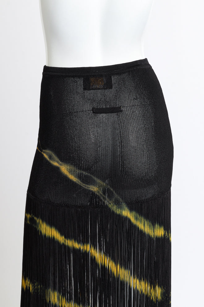 Jean Paul Gaultier Fringe Skirt back detail on mannequin @RECESS LA