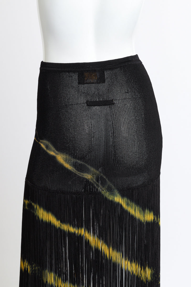 Jean Paul Gaultier Fringe Skirt back detail on mannequin @RECESS LA