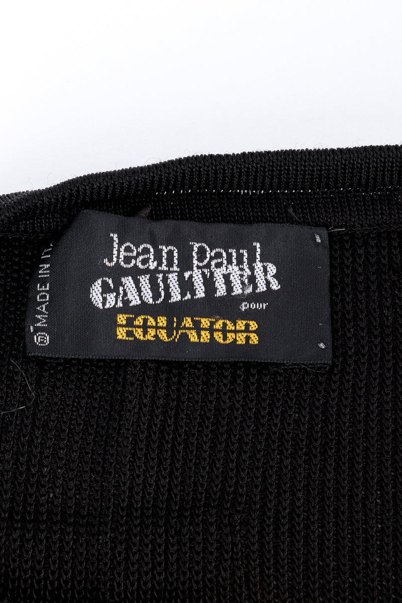 Jean Paul Gaultier Fringe Skirt label detail @RECESS LA