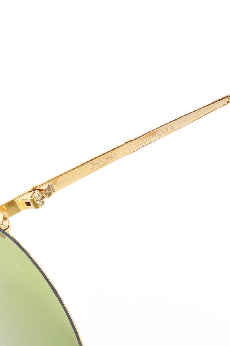Jean Paul Gaultier Bottle Green Bead Drop Arm Sunglasses signature @RECESS LA