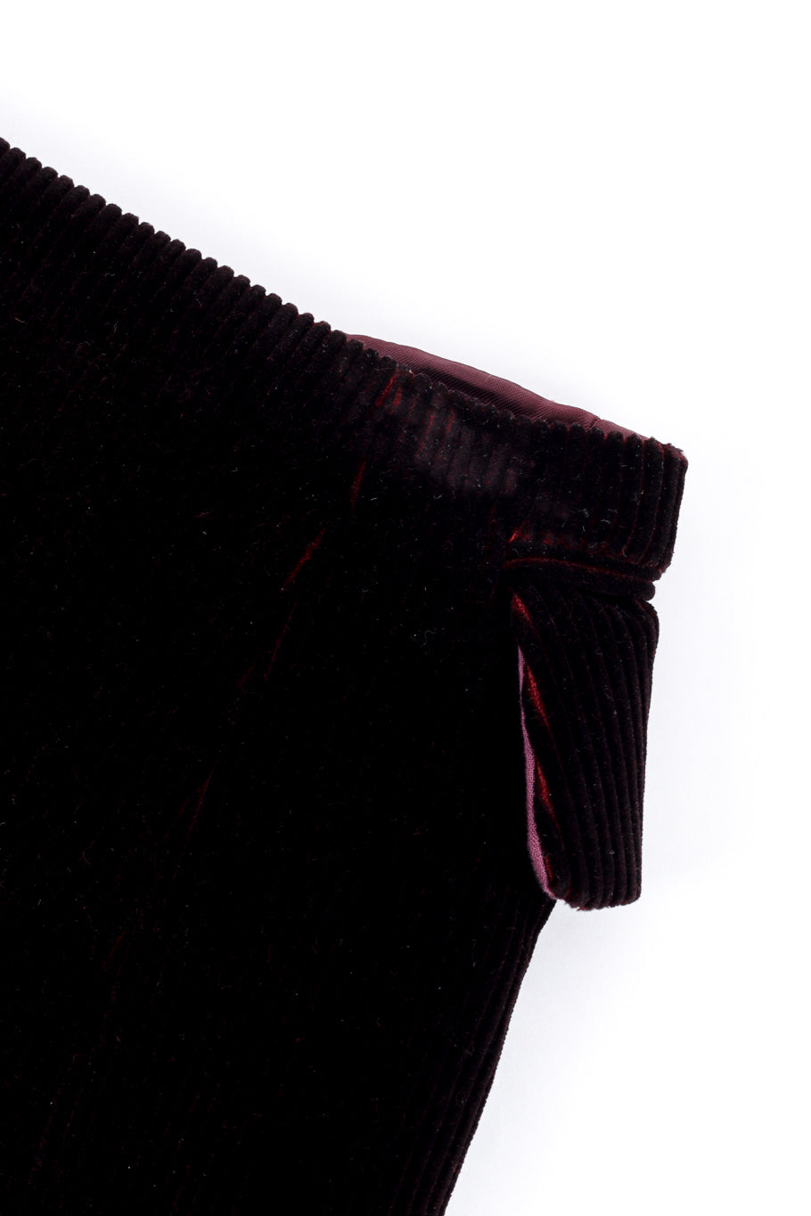 Vintage Jean Paul Gaultier Femme Corduroy Belt & Sleeve Set hanger mark on belt @recess la
