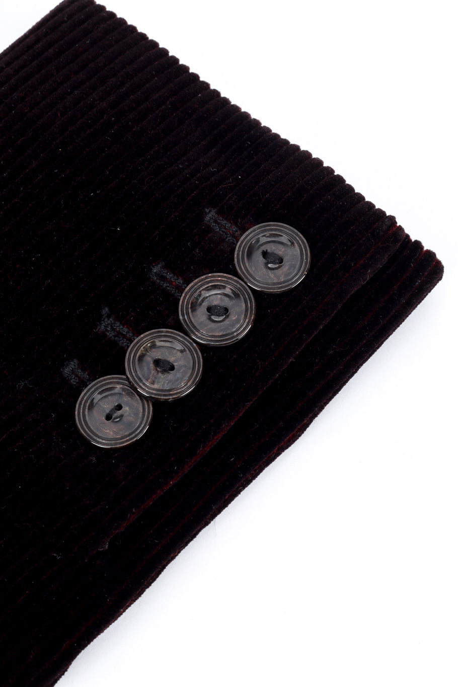 Vintage Jean Paul Gaultier Femme Corduroy Belt & Sleeve Set sleeve button closure @recess la