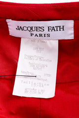 Vintage Jacques Fath Strappy Fringe Waist Dress & Scarf Set label @recess la