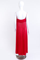 Vintage Jacques Fath Strappy Fringe Waist Dress & Scarf Set dress only back on mannequin @recess la