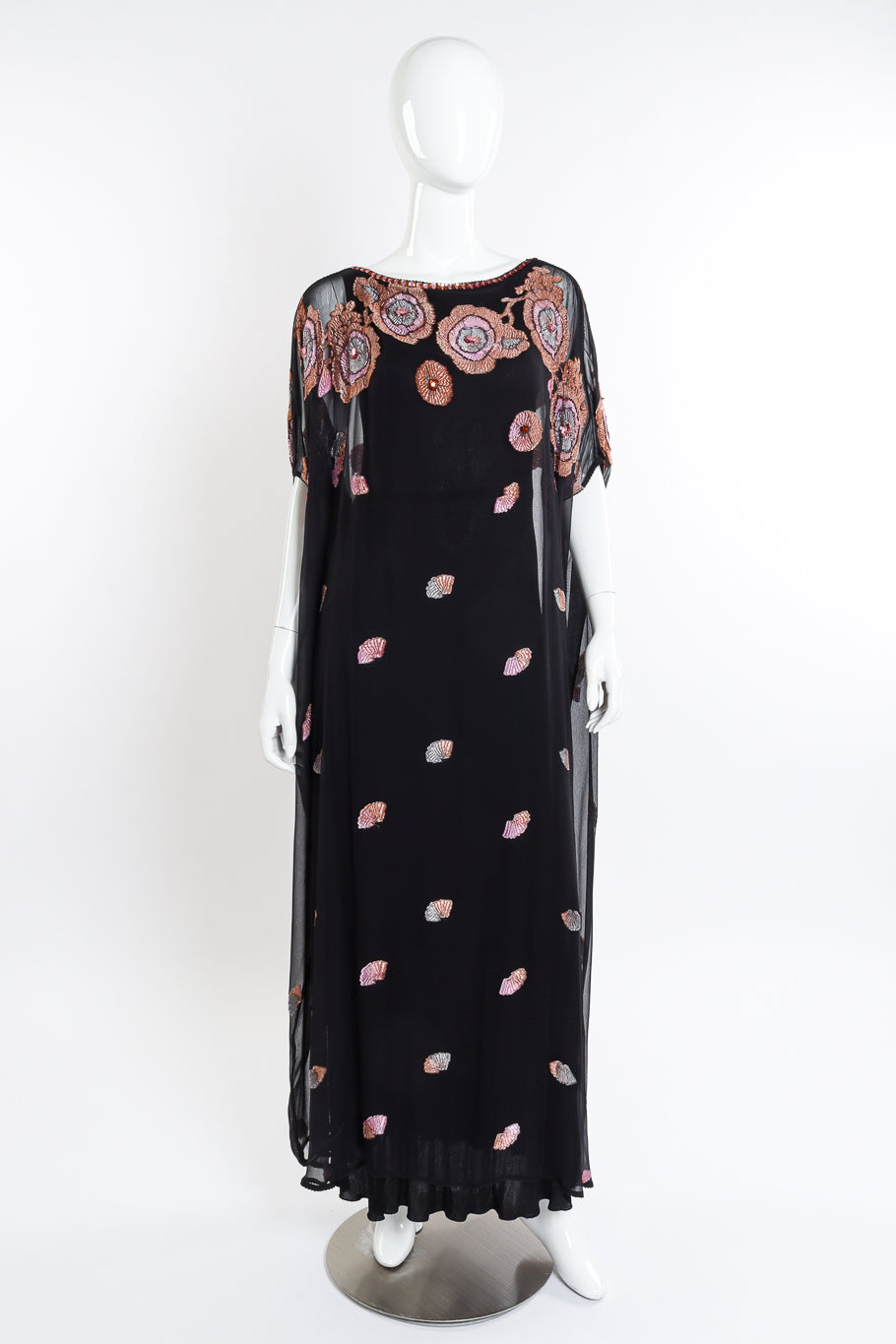 Embellished Sequin Kaftan Dress on mannequin @recessla