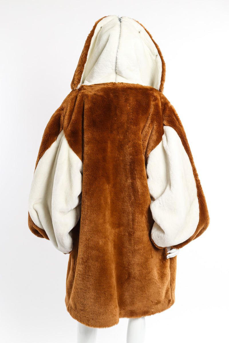 Vintage Jean-Charles de Castelbajac Teddy Bear Coat hoop up back view on mannequin @recessla