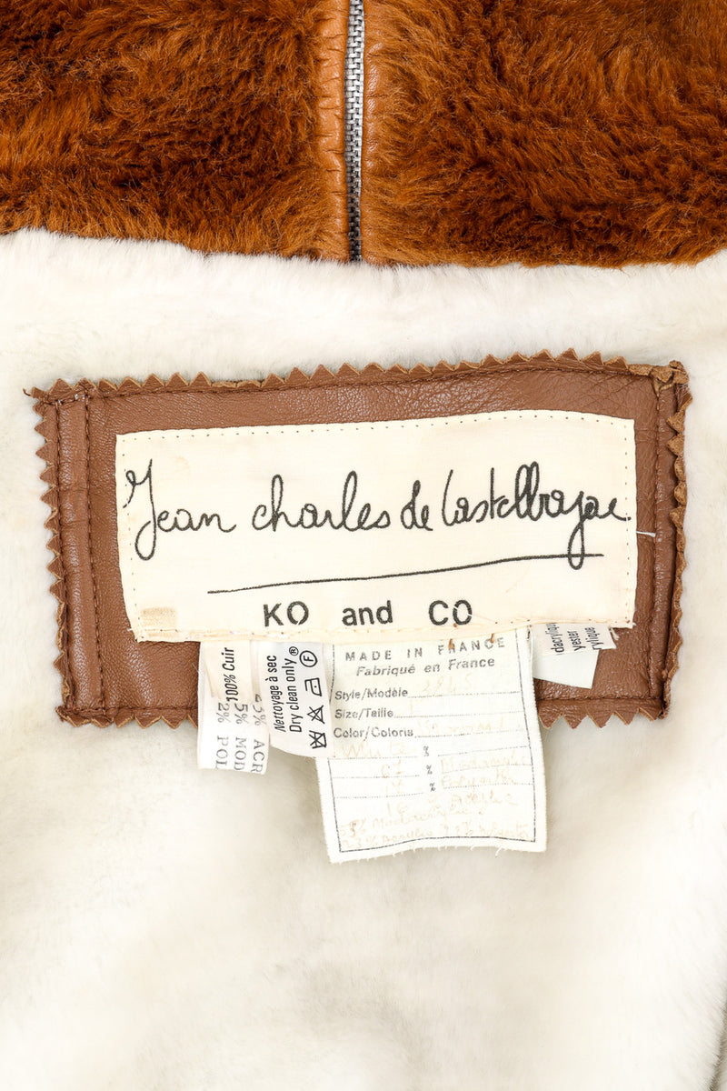 Vintage Jean-Charles de Castelbajac Teddy Bear Coat signature label closeup @recessla
