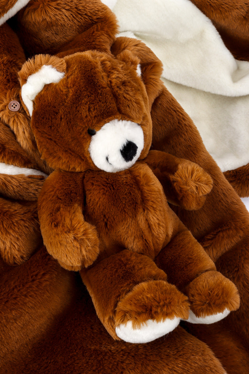 Vintage Jean-Charles de Castelbajac Teddy Bear Coat teddy bear closeup @recessla