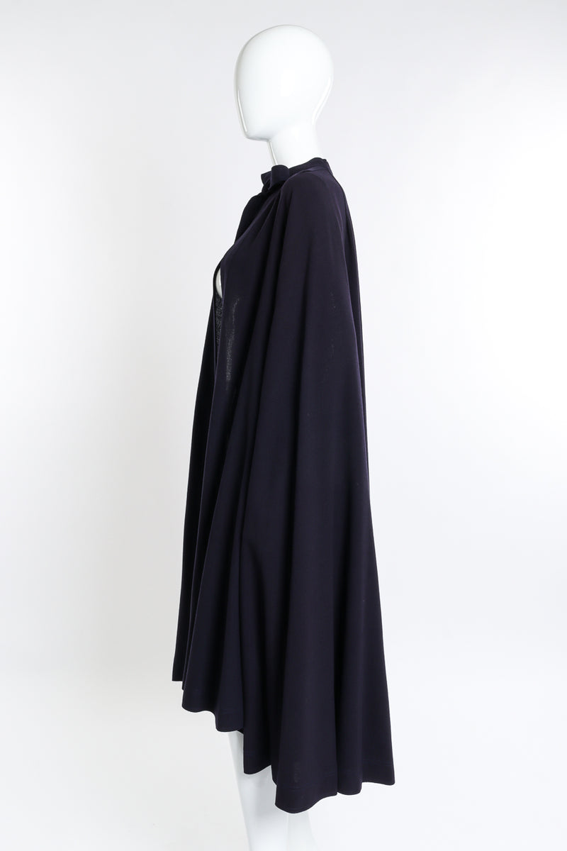 Vintage Jean Muir Tie-Front Cape side on mannequin @recess la