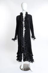 Vintage Joan McGee Pleated Spiral Ruffle Duster front on mannequin @recess la