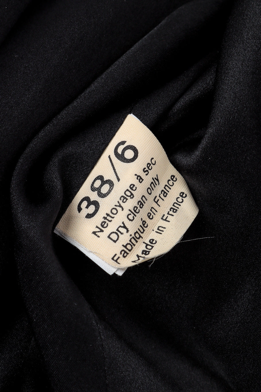 1995 F/W Dolores Tailored Jacket by John Galliano fabric and size tag @recessla