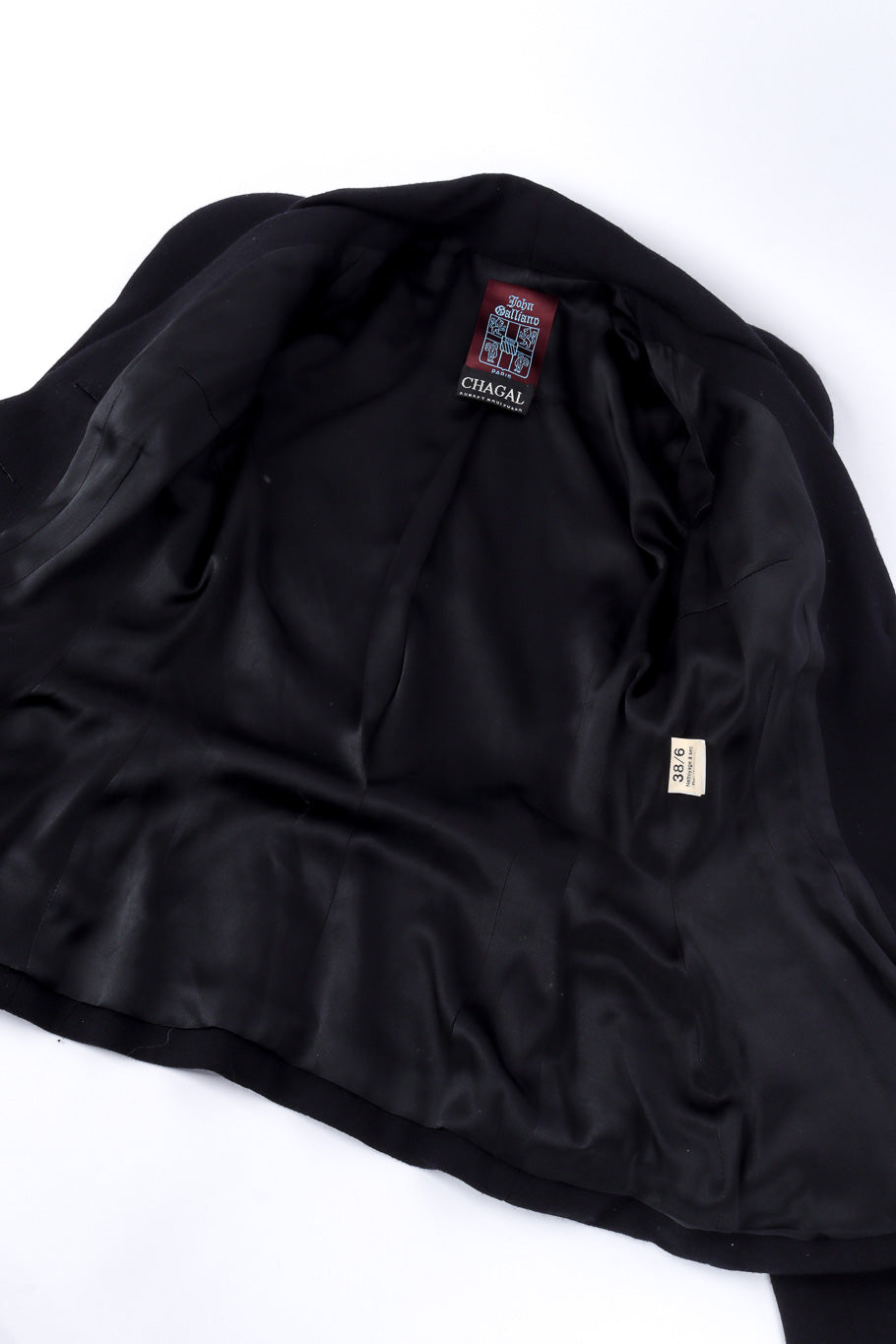 1995 F/W Dolores Tailored Jacket by John Galliano flat open lining @recessla