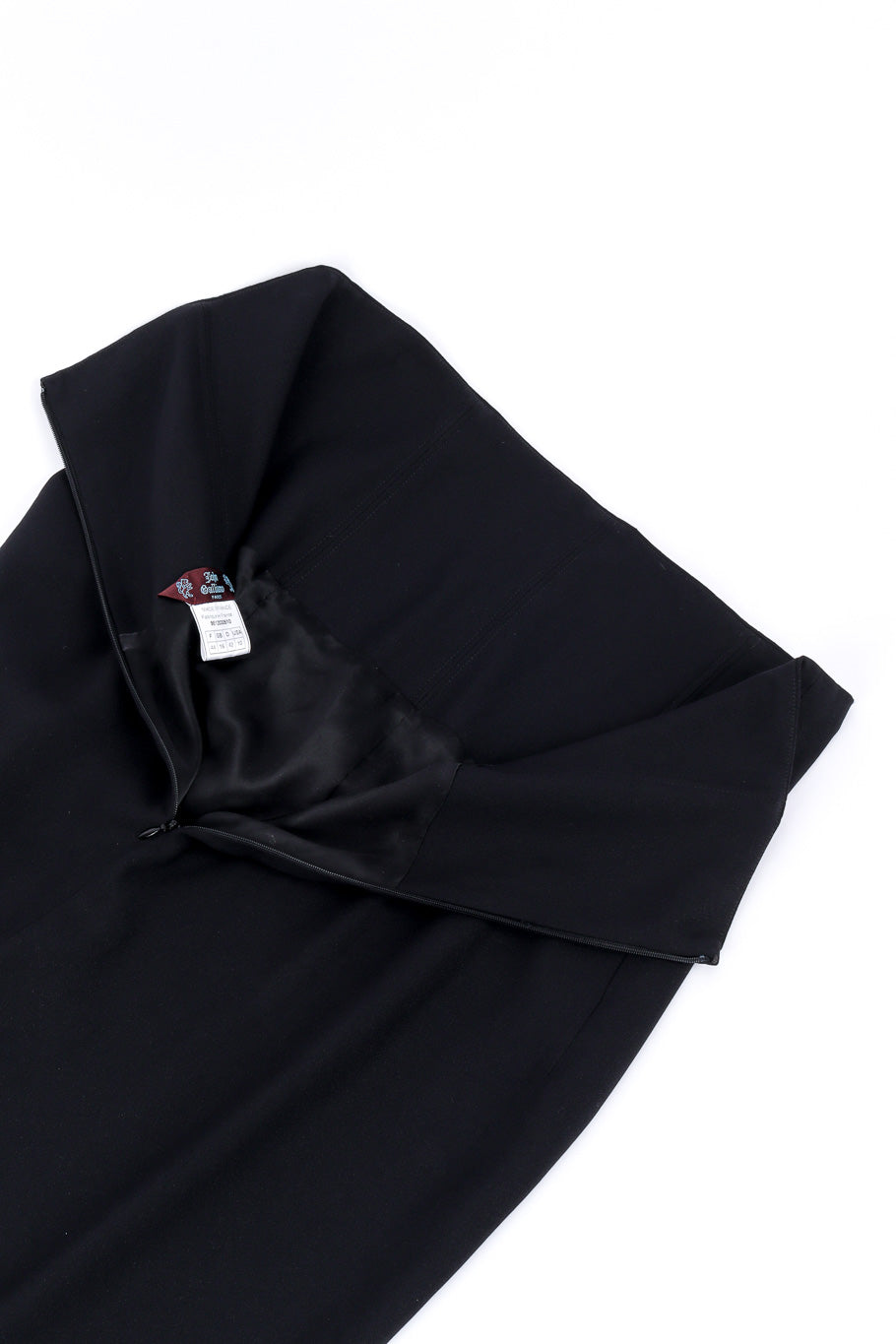 Vintage John Galliano 1999 S/S Draped Skirt back unzipped @recessla