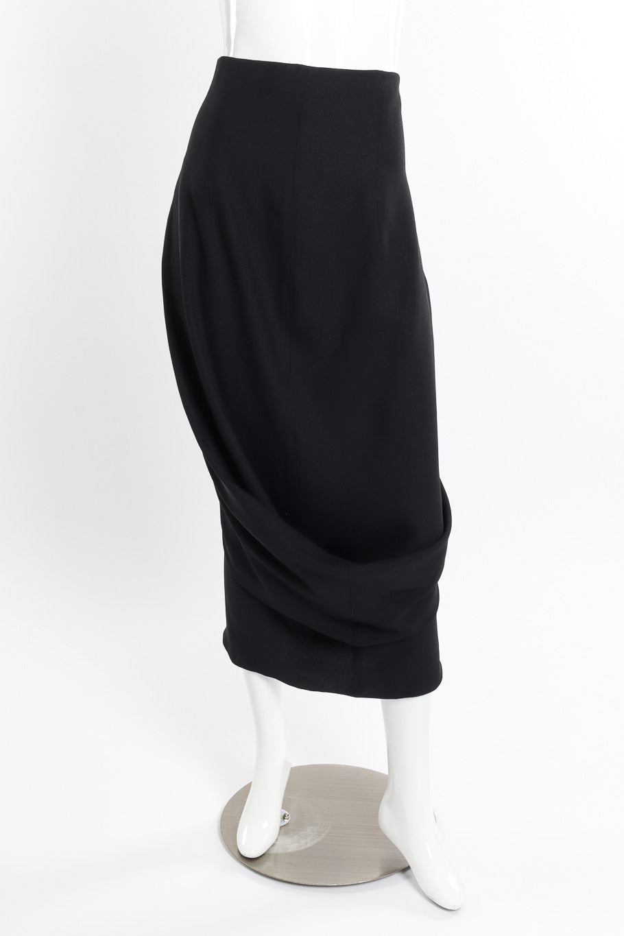 Vintage John Galliano 1999 S/S Draped Skirt front on mannequin @recessla