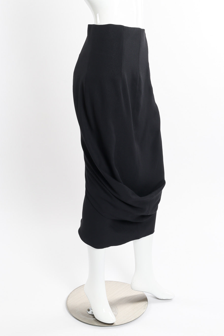 Vintage John Galliano 1999 S/S Draped Skirt side on mannequin @recessla