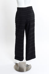 Vintage John Galliano Raw Edge Stripe Pant back on mannequin @recess la