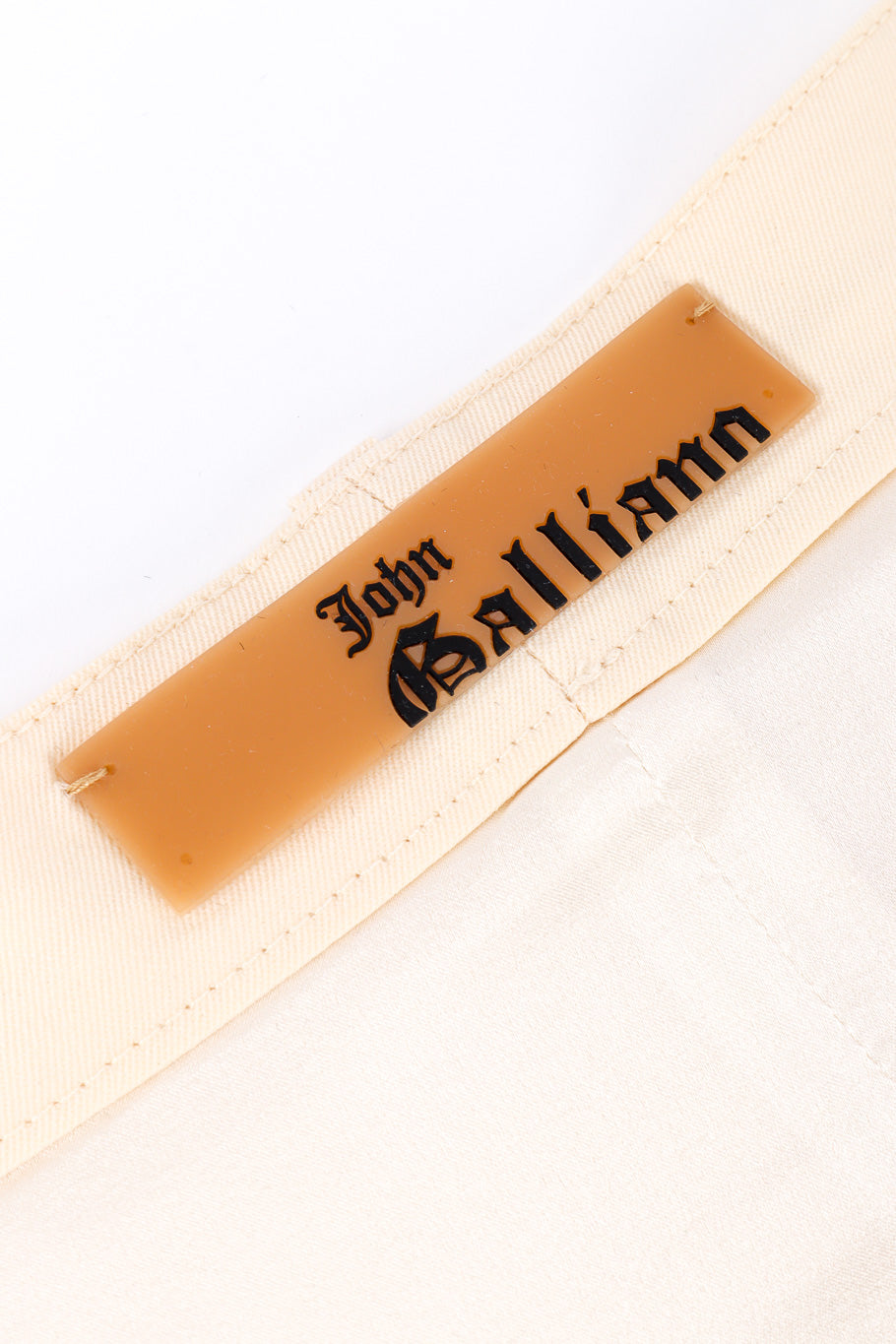 Skirt suit by John Galliano flat lay skirt label @recessla