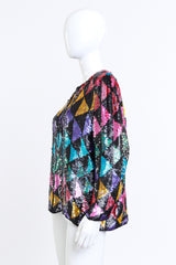 Jean for Joseph Le Bon Geometric Sequin Silk Jacket on mannequin @RECESS LA