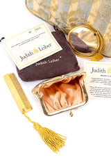 Vintage handbag by Judith Leiber close up of items @recessla