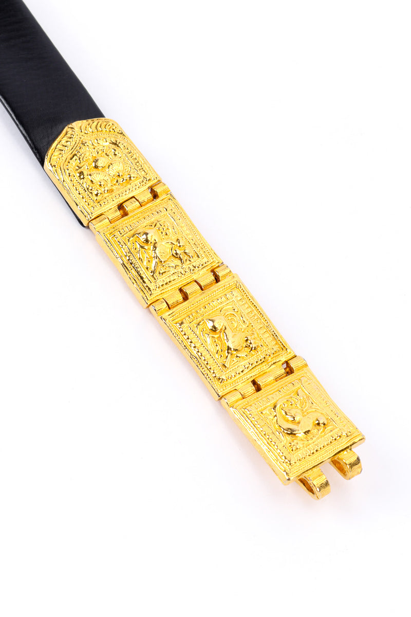 Tiled Chain Drape Slide Belt by Judith Leiber square medallions  @recessla