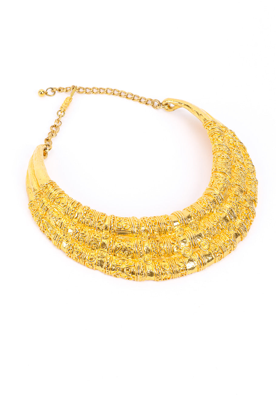 Etruscan Collar Plate Necklace II by Judith Leiber @recessla