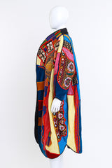 Vintage Judith Roberts Patchwork Rope Tassel Jacket side on mannequin @recess la