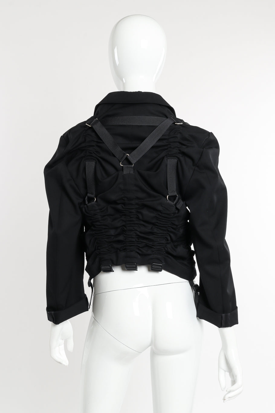 Junya Watanabe 2003 S/S Parachute Harness Jacket back on mannequin @recessla