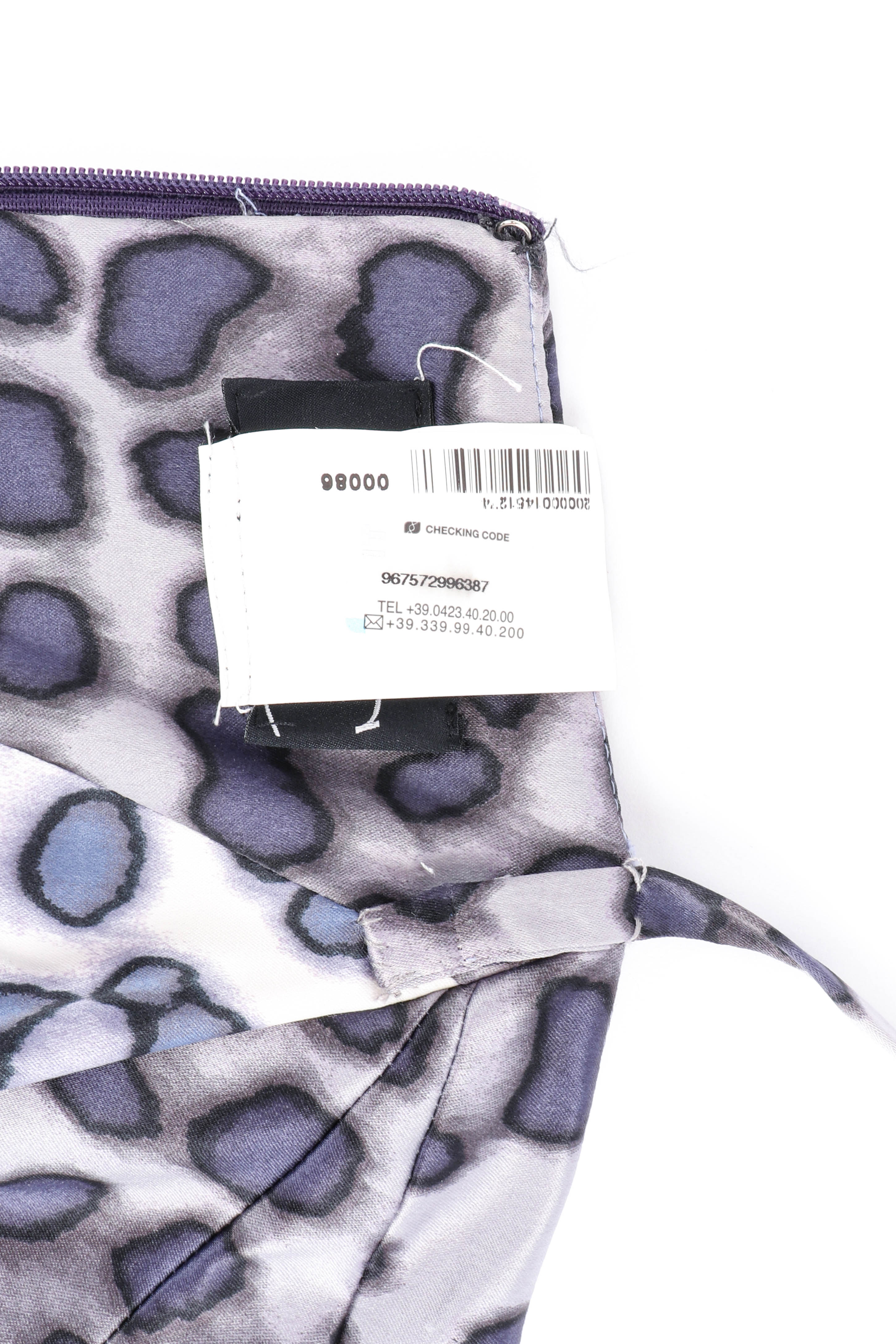 Just Cavalli Leopard Print Mermaid Dress authenticity label @recessla