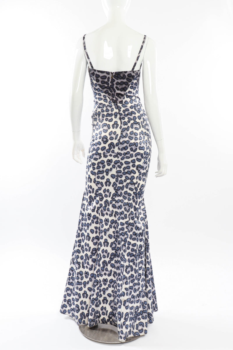 Just Cavalli Leopard Print Mermaid Dress back on mannequin @recessla