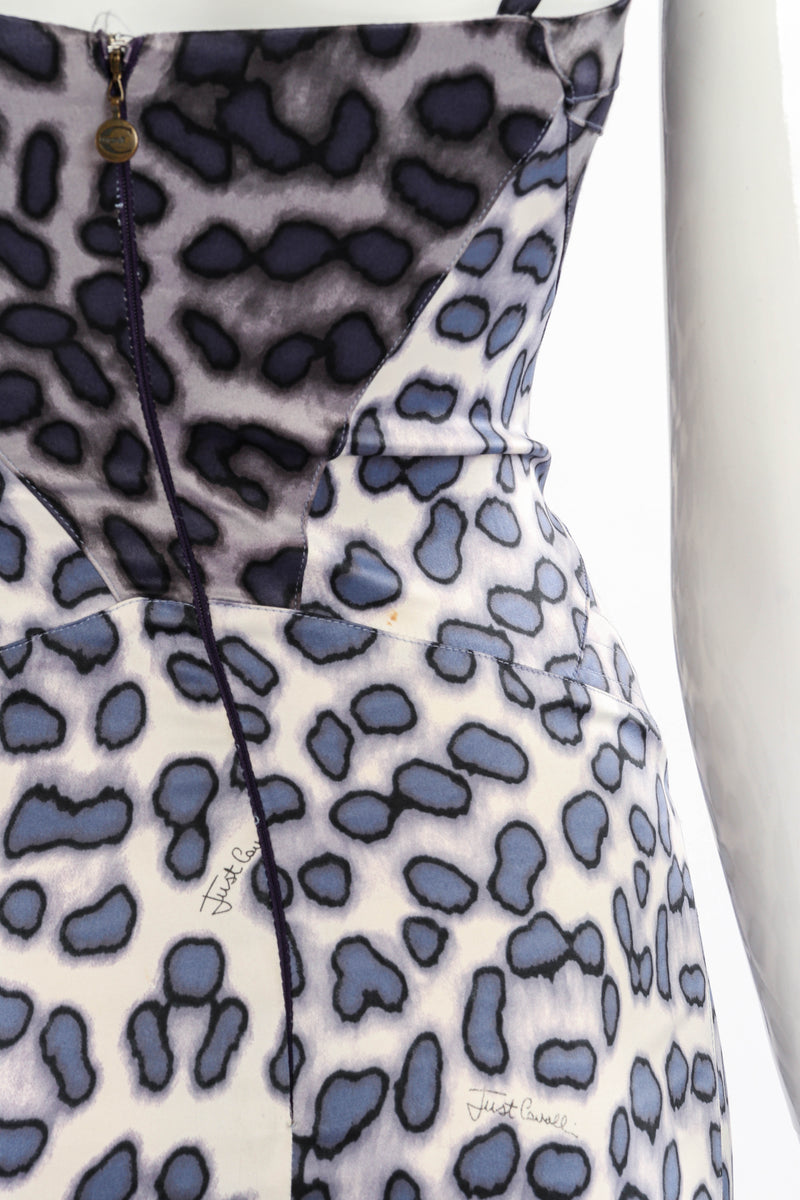Just Cavalli Leopard Print Mermaid Dress stain closeup @recessla