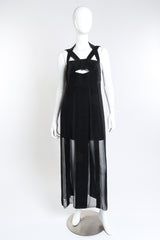 Karl Lagerfeld Striped & Knife Pleat Dress on mannequin @RECESS LA