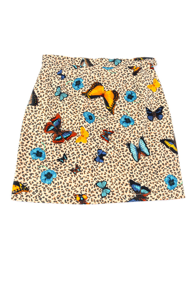 Butterfly jacket and skirt set by Kenzo flat lay skirt @recessla