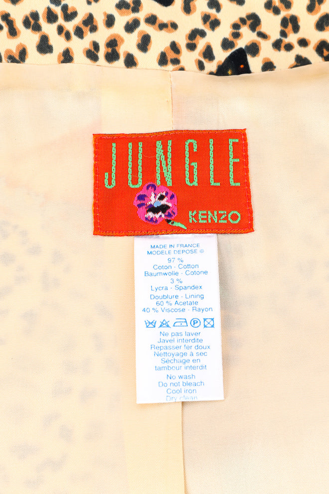 Butterfly jacket and skirt set by Kenzo flat lay jacket tag @recessla