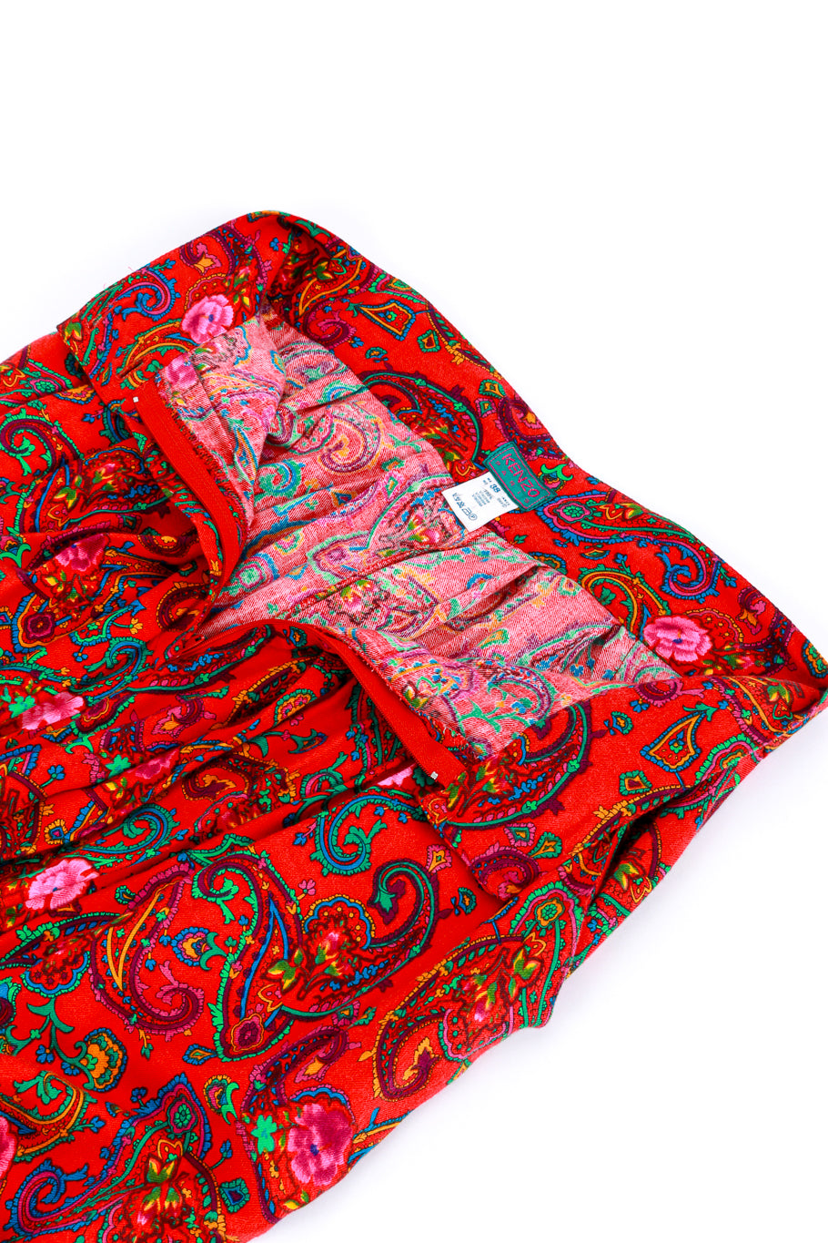 Vintage Kenzo Floral Paisley Harem Pant front unzipped @recess la