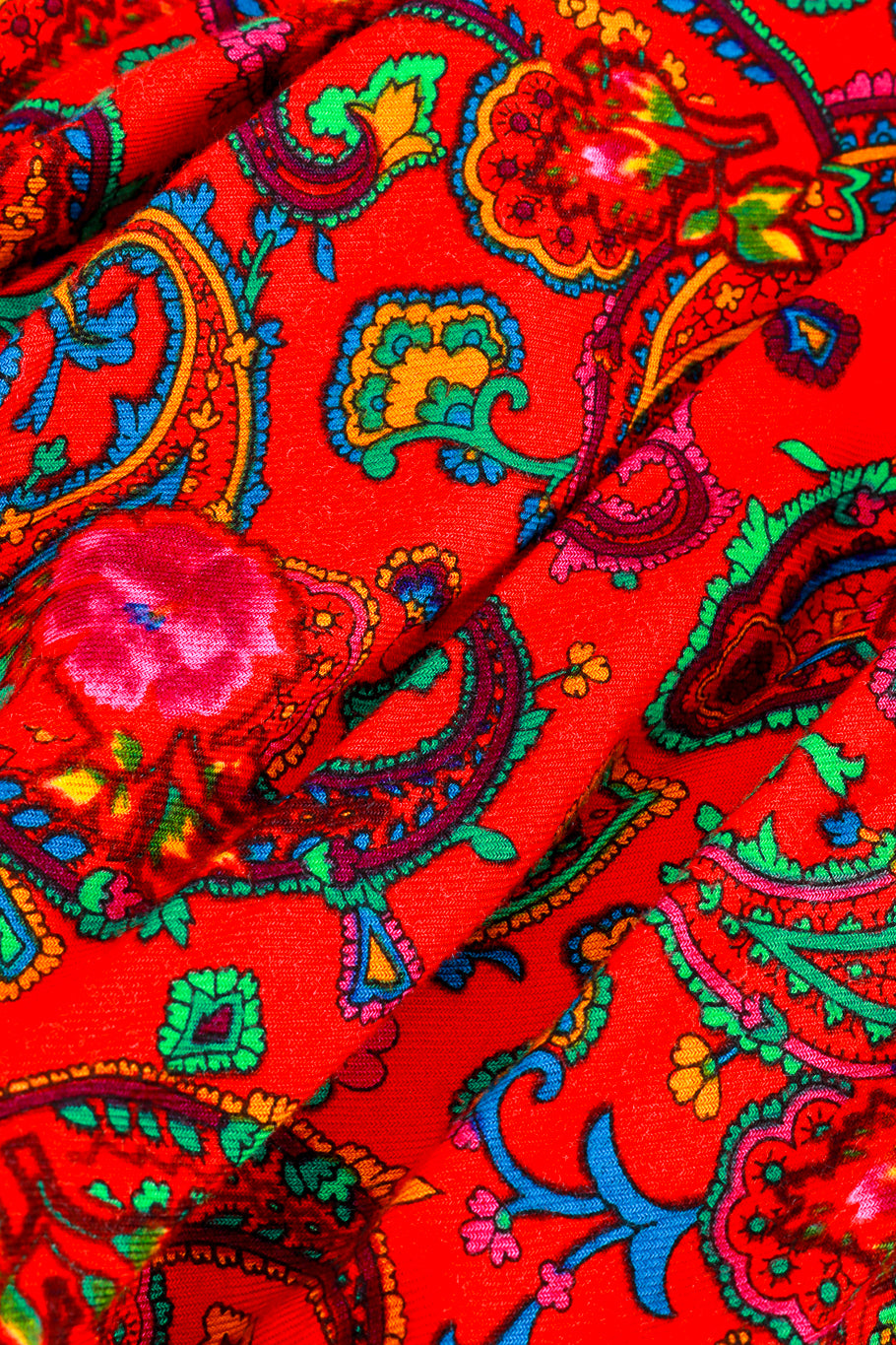 Vintage Kenzo Floral Paisley Harem Pant fabric print closeup @recess la
