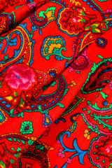 Vintage Kenzo Floral Paisley Harem Pant fabric print closeup @recess la