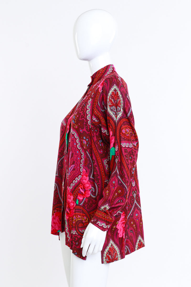 Kenzo Rose & Paisley Blouse side @RECESS LA