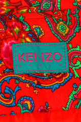 Kenzo Rose & Paisley Quilted Coat label @RECESS LA