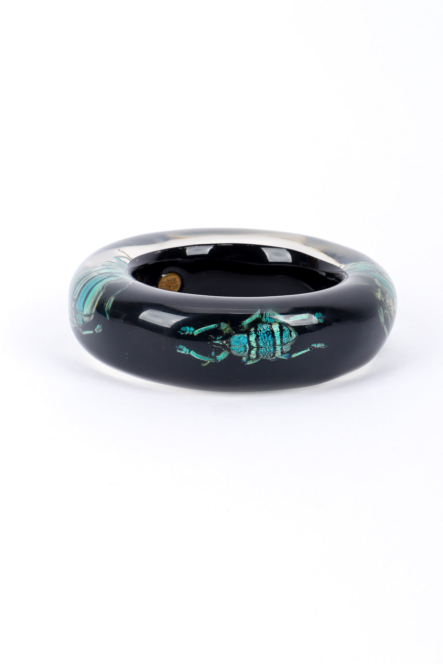 Kolos Designs Iridescent Beetle Lucite Cuff I front @recessla