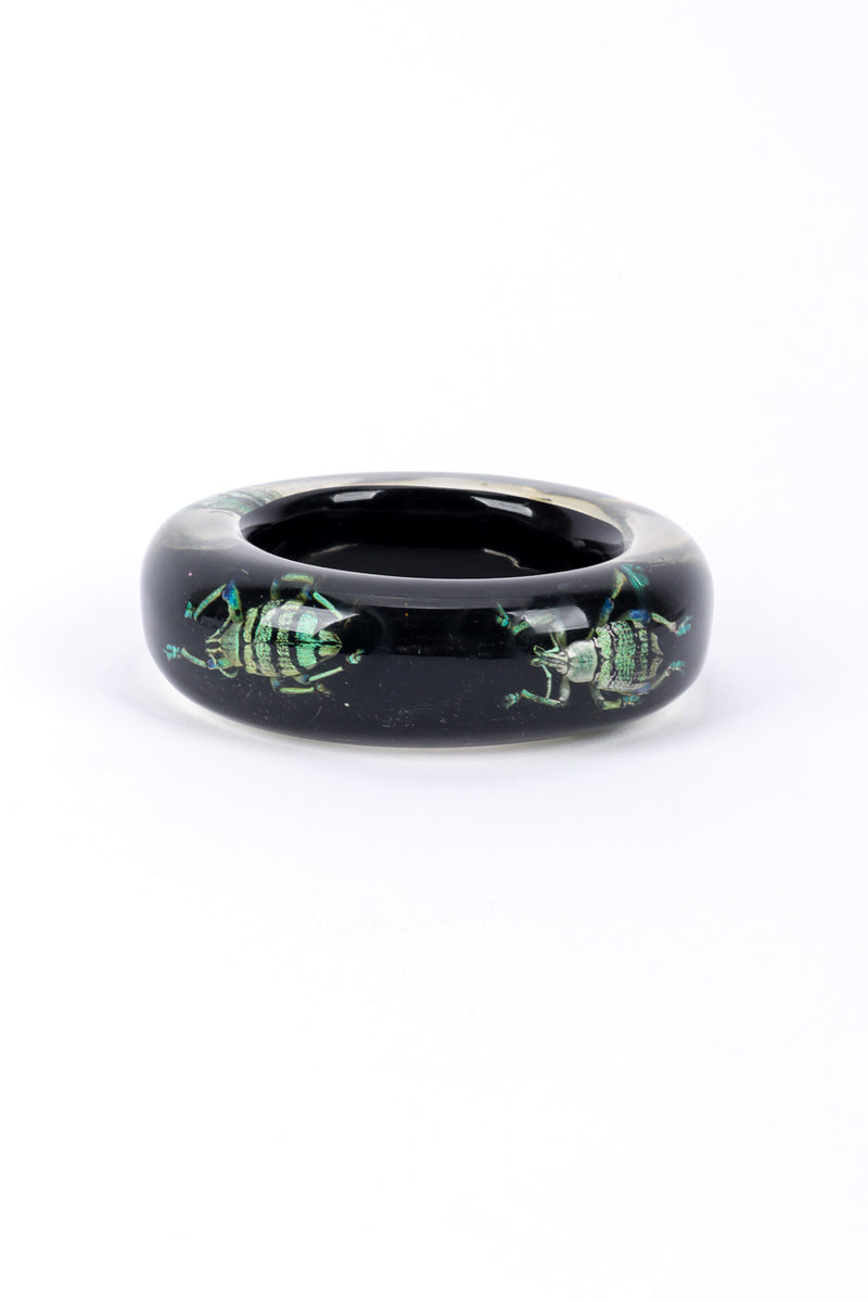 Kolos Designs Iridescent Beetle Lucite Cuff II front @recessla