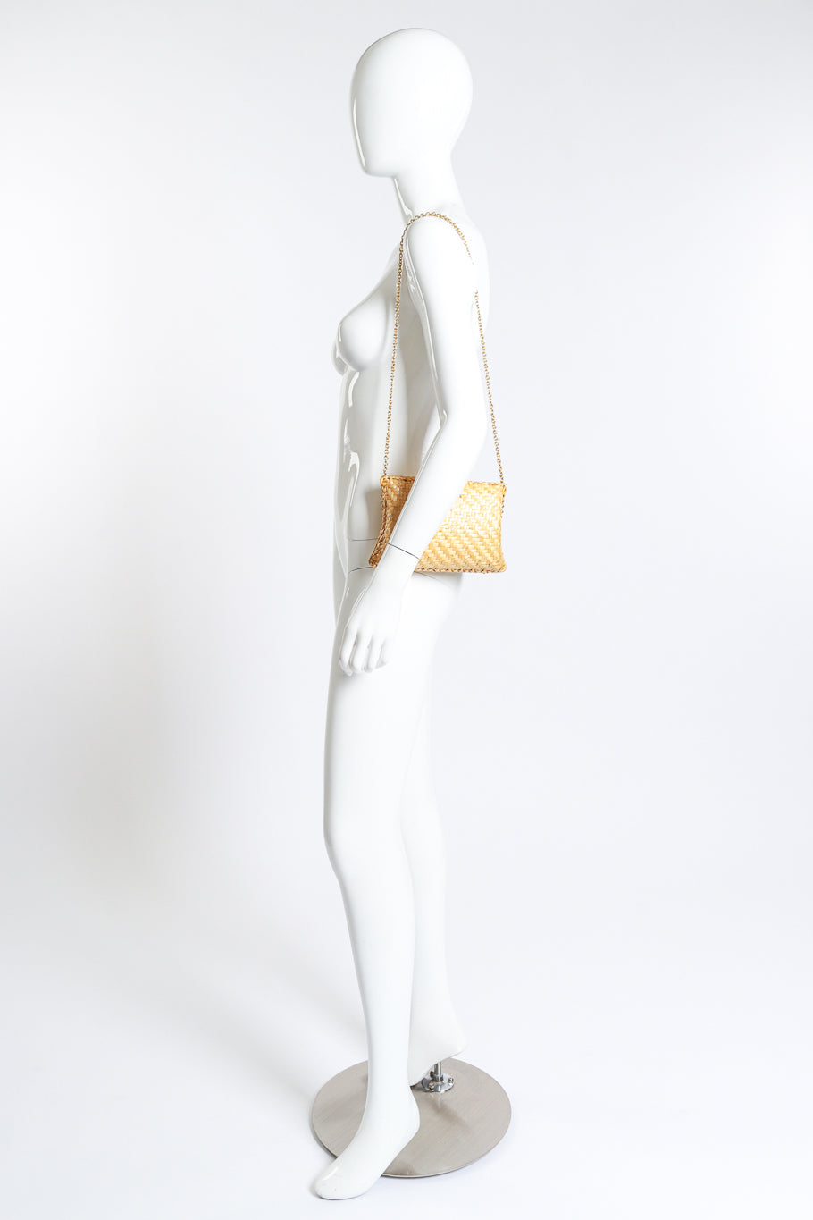 Koret Willow Weave Shoulder Clutch on mannequin @RECESS LA