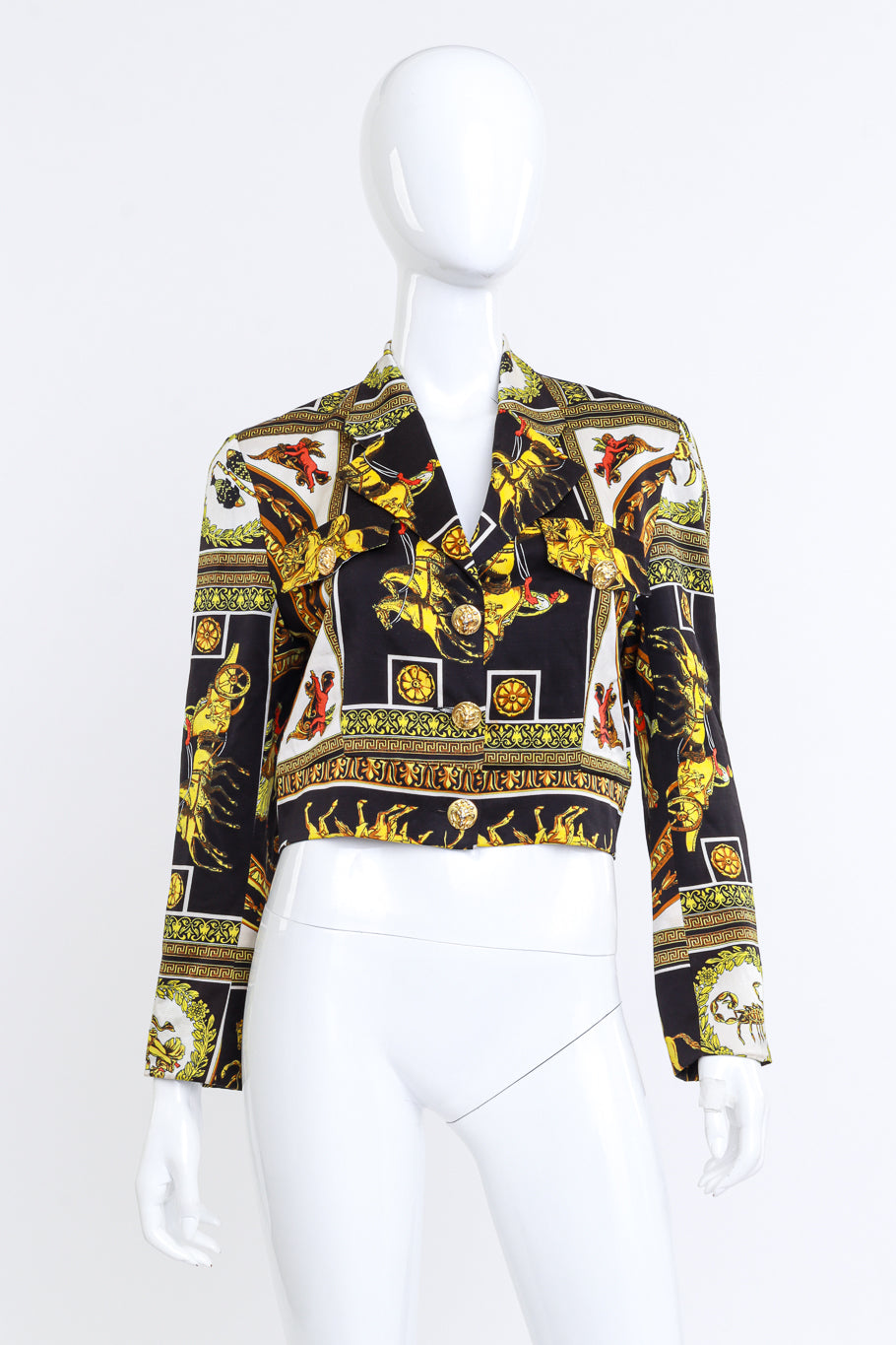 Kamosho Zodiac Baroque Crop Blazer @RECESS LA