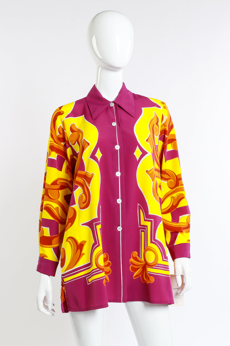 Kansai Yamamoto Block Baroque Shirt on mannequin @RECESS LA