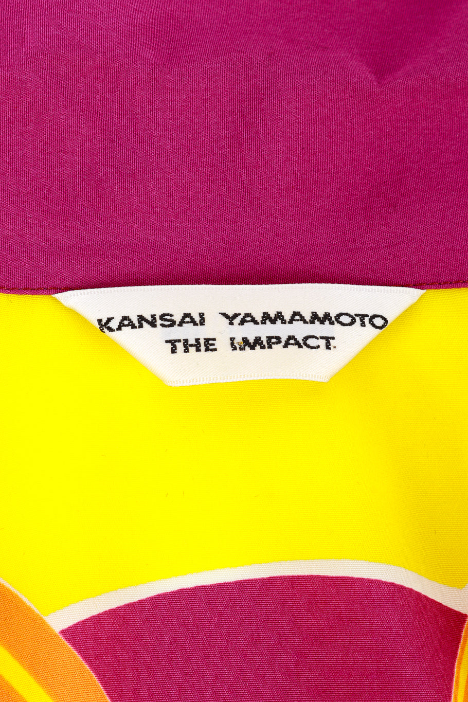 Kansai Yamamoto Block Baroque Shirt label @RECESS LA