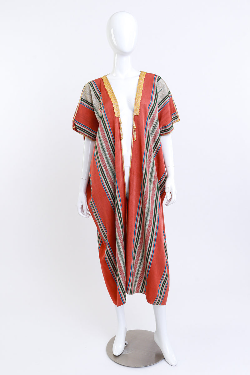 Vintage Metallic Stripe Caftan on mannequin @RECESS LA